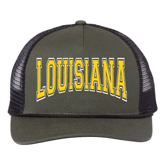 Louisiana Retro Rope Trucker Hat Cap