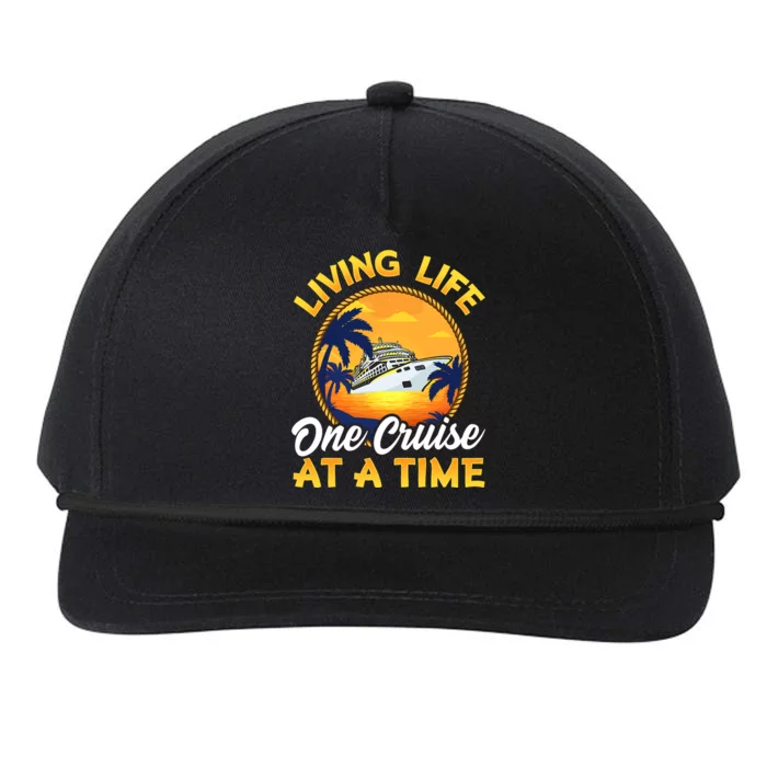 Living Life One Cruise At A Time Snapback Five-Panel Rope Hat