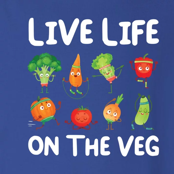 Live Life On The Veg For Vegetarian Gift Toddler Long Sleeve Shirt