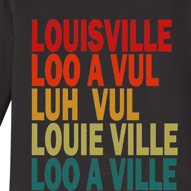 Louisville Baby Long Sleeve Bodysuit