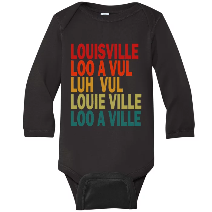 Louisville Baby Long Sleeve Bodysuit