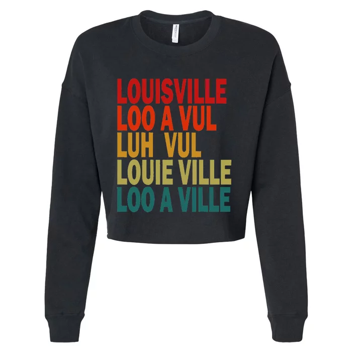 Louisville Cropped Pullover Crew