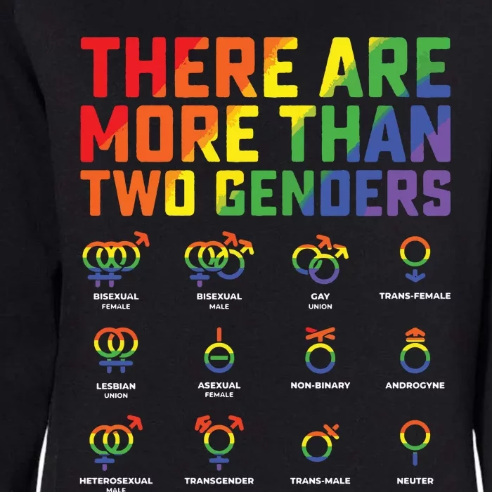 Love Lgbt Pride Them There Are More Than Two Genders Womens California Wash Sweatshirt