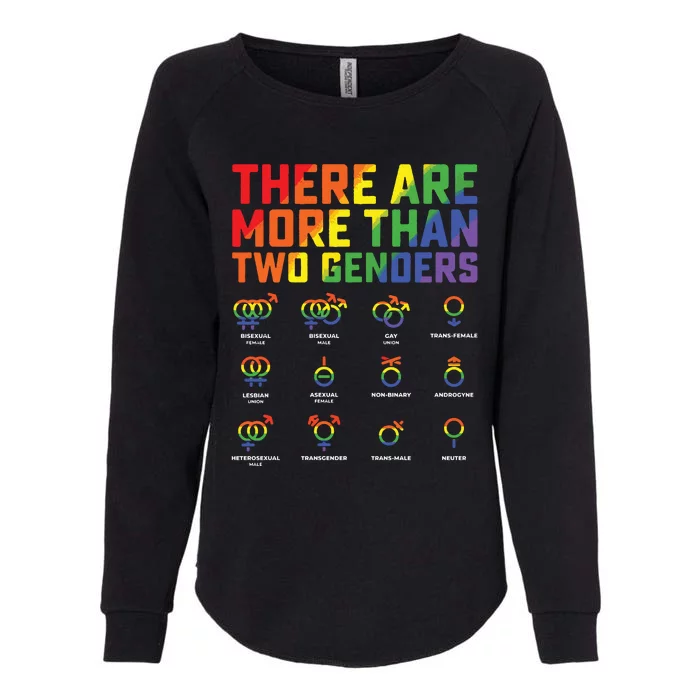 Love Lgbt Pride Them There Are More Than Two Genders Womens California Wash Sweatshirt