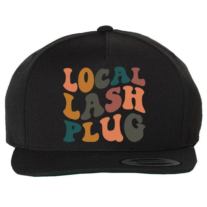 Local Lash Plug Lash Tech Lash Artist Retro Eyelash Gift Wool Snapback Cap