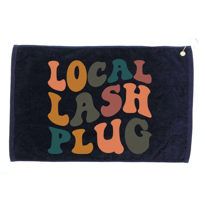 Local Lash Plug Lash Tech Lash Artist Retro Eyelash Gift Grommeted Golf Towel