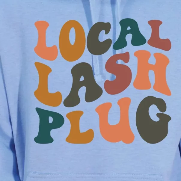 Local Lash Plug Lash Tech Lash Artist Retro Eyelash Gift Unisex Surf Hoodie