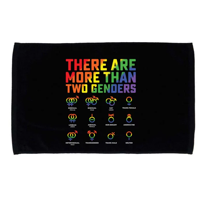 Love Lgbt Pride Them There Are More Than Two Genders Microfiber Hand Towel