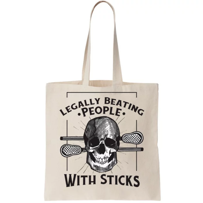 Lacrosse Lacrosse Player Stick Quote Tote Bag