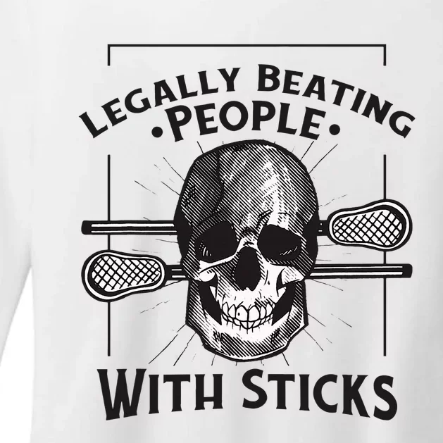 Lacrosse Lacrosse Player Stick Quote Womens CVC Long Sleeve Shirt