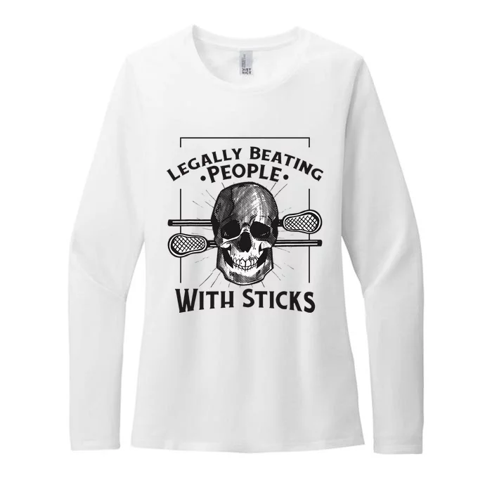 Lacrosse Lacrosse Player Stick Quote Womens CVC Long Sleeve Shirt