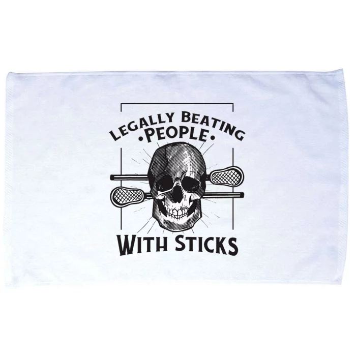 Lacrosse Lacrosse Player Stick Quote Microfiber Hand Towel