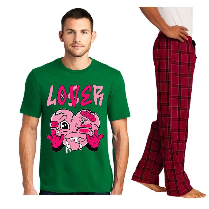 Loser Lover Pink Drip Heart Matching Pajama Set