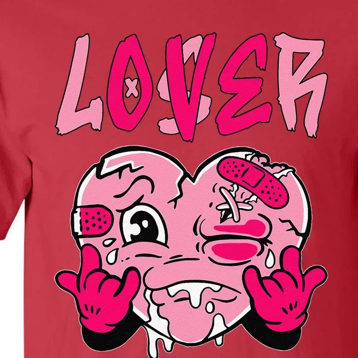 Loser Lover Pink Drip Heart Matching Tall T-Shirt