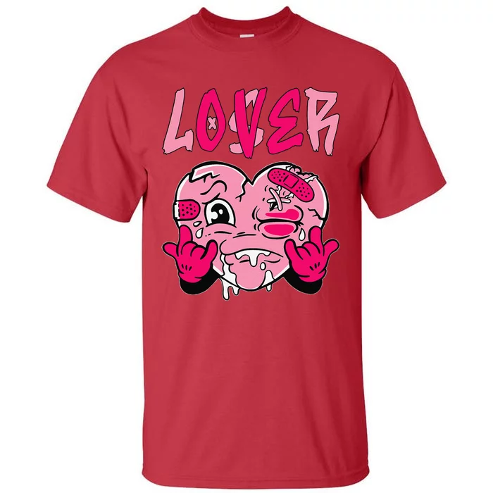 Loser Lover Pink Drip Heart Matching Tall T-Shirt