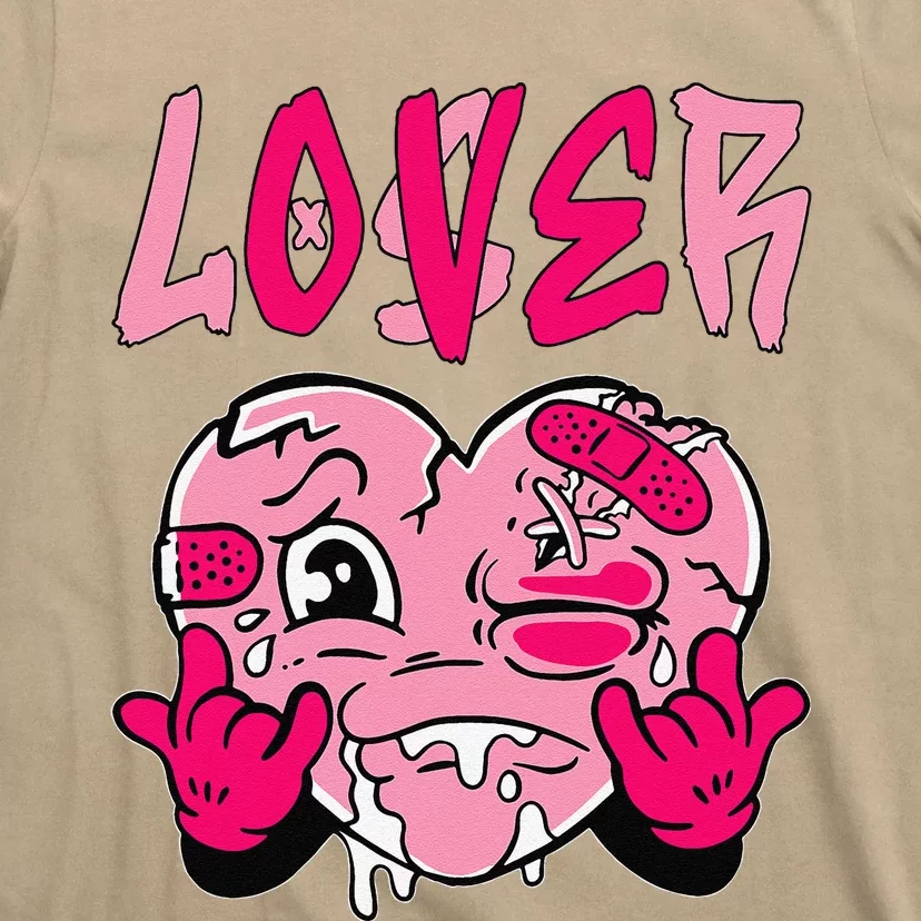 Loser Lover Pink Drip Heart Matching T-Shirt