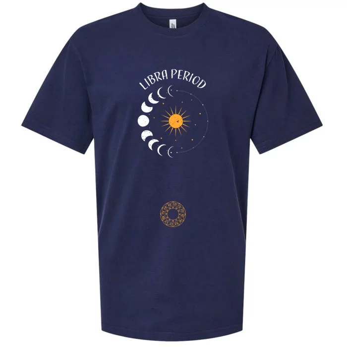 Libra: Libra Period Astrology Sayings Gift Sueded Cloud Jersey T-Shirt