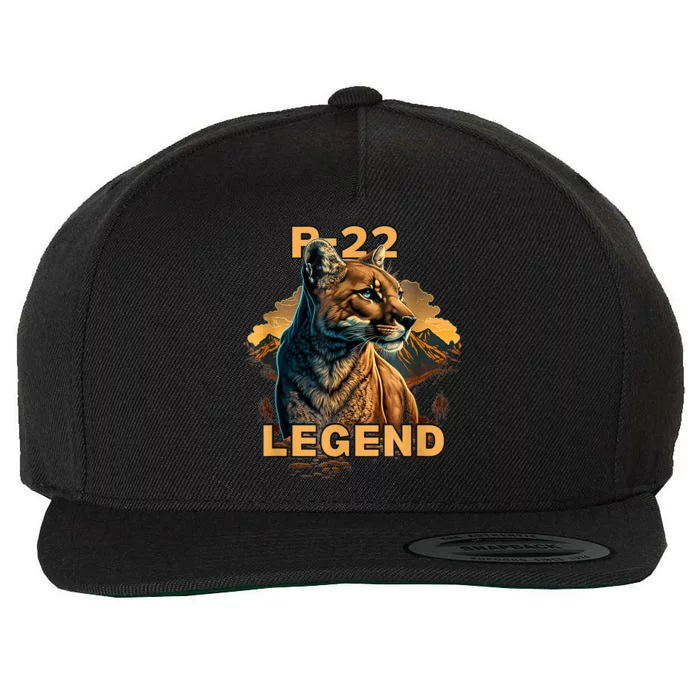 Legend Lion P22 Mountain Lion Silver Lake Wool Snapback Cap