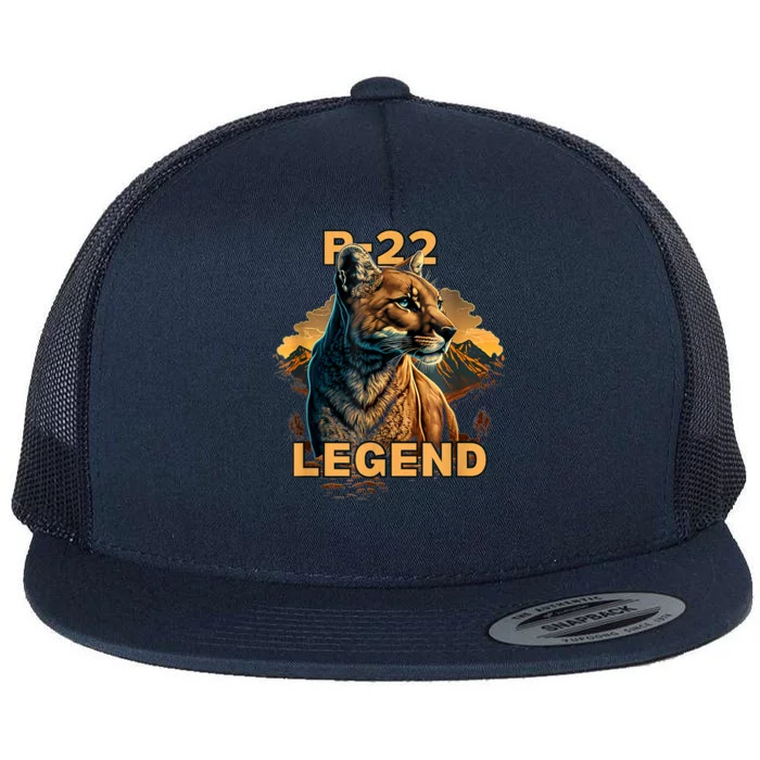 Legend Lion P22 Mountain Lion Silver Lake Flat Bill Trucker Hat