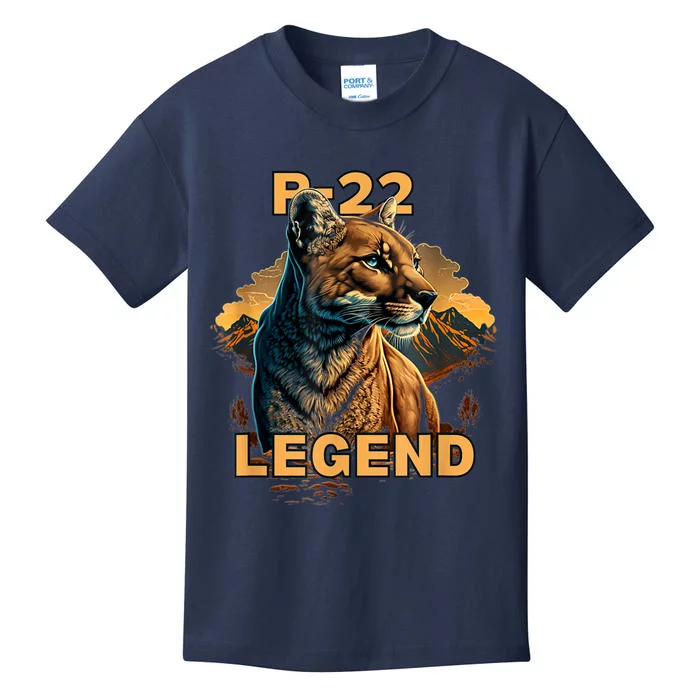 Legend Lion P22 Mountain Lion Silver Lake Kids T-Shirt