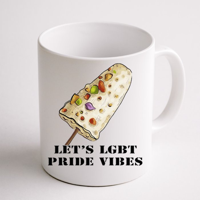 LetS Lgbt Pride Vibes Retro 70s Style Ice Creams Front & Back Coffee Mug