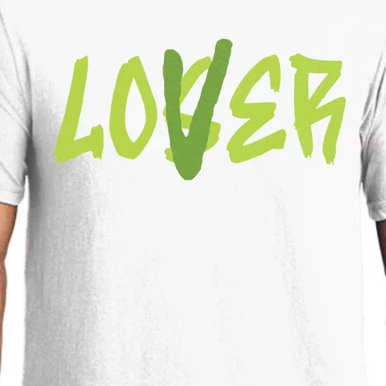 Lover Loser Play On Word Gift Idea Trending Matching Sneaker Pajama Set