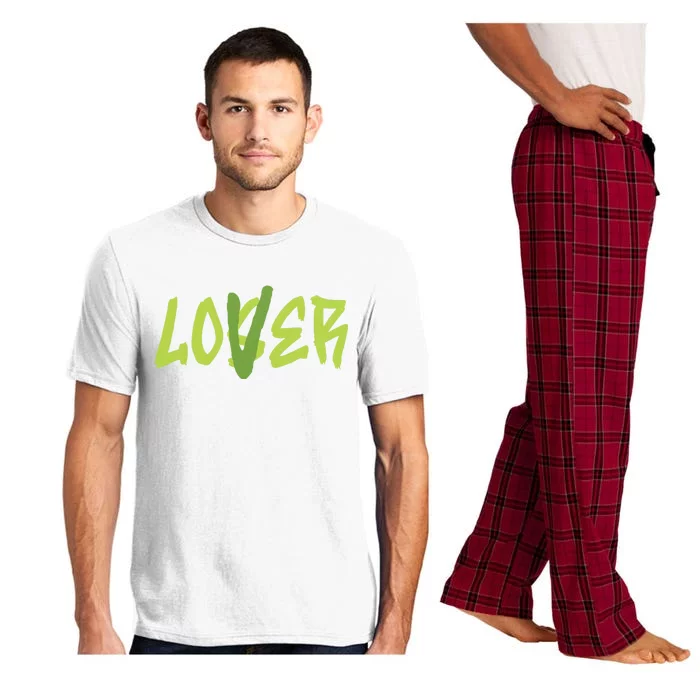 Lover Loser Play On Word Gift Idea Trending Matching Sneaker Pajama Set