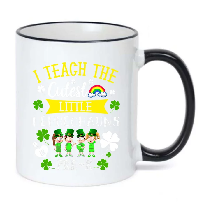 Lucky Leprechauns Pre K Teacher Shamrock St Patrick's Day Meaningful Gift Black Color Changing Mug