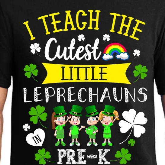 Lucky Leprechauns Pre K Teacher Shamrock St Patrick's Day Meaningful Gift Pajama Set