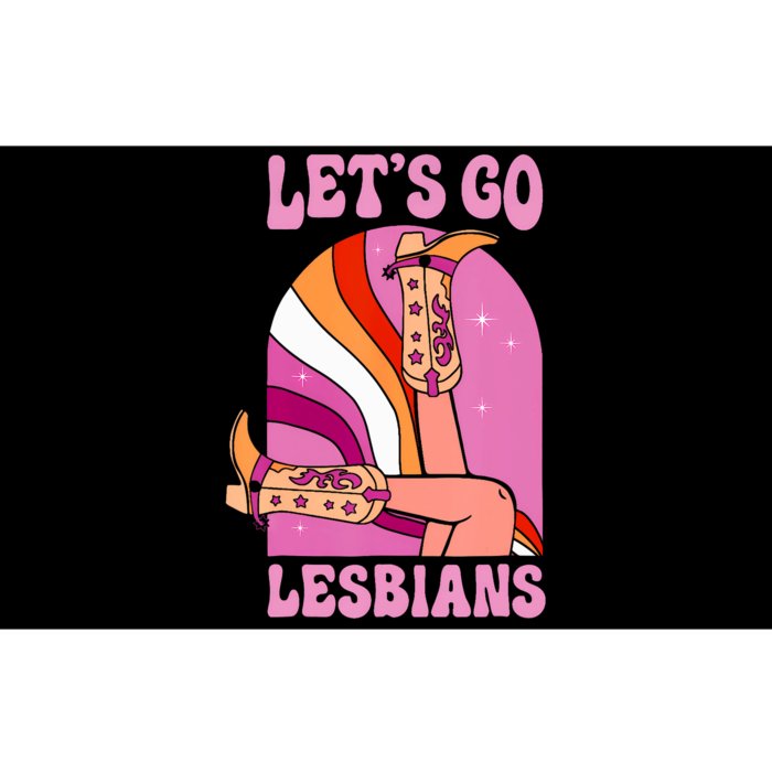 Lgbt Lesbian Pride Month Cowgirl Boots LetS Go Lesbians Bumper Sticker