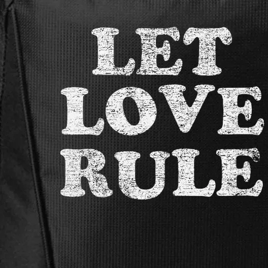 Let Love Rule Text City Backpack