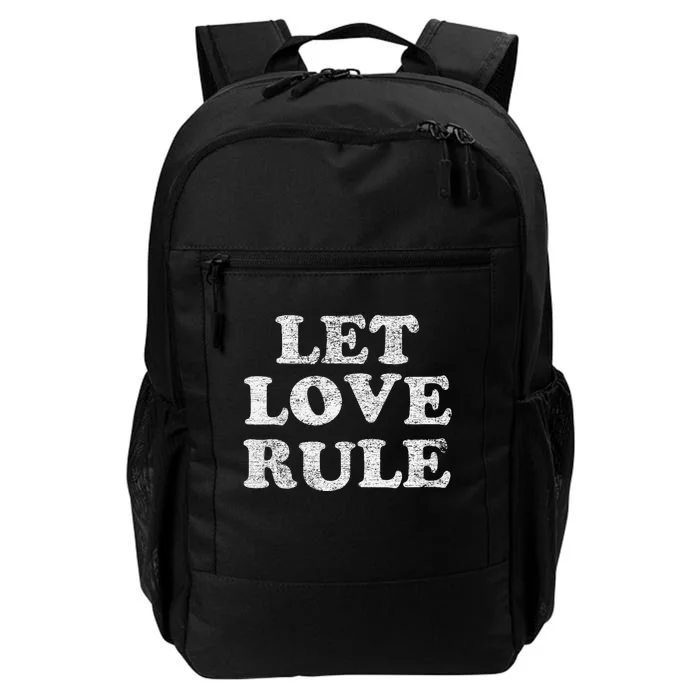 Let Love Rule Text Daily Commute Backpack