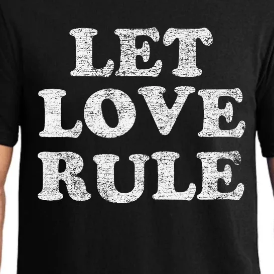 Let Love Rule Text Pajama Set