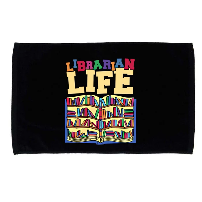 Librarian Life Reading Books And Bookworm Library Day Gift Microfiber Hand Towel