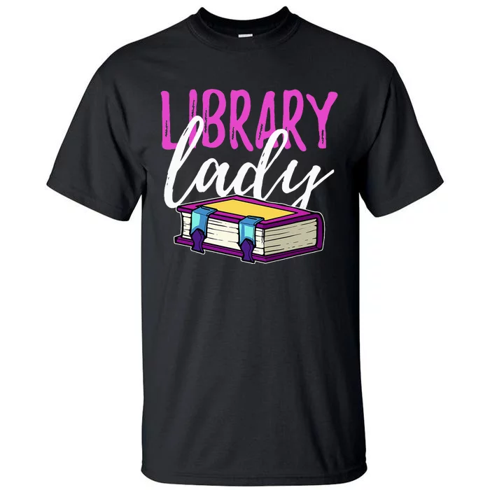 Librarian Library Reading Bookworm Books Tall T-Shirt