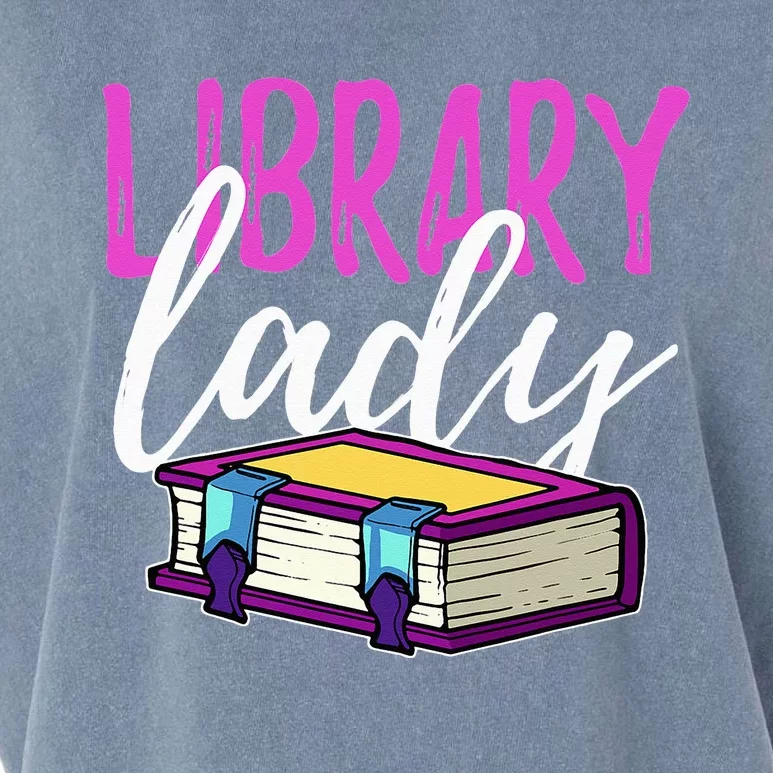 Librarian Library Reading Bookworm Books Garment-Dyed Women's Muscle Tee