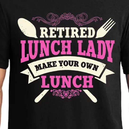 Lunch Lady Retired Cafeteria School Food Service Retiree Pajama Set