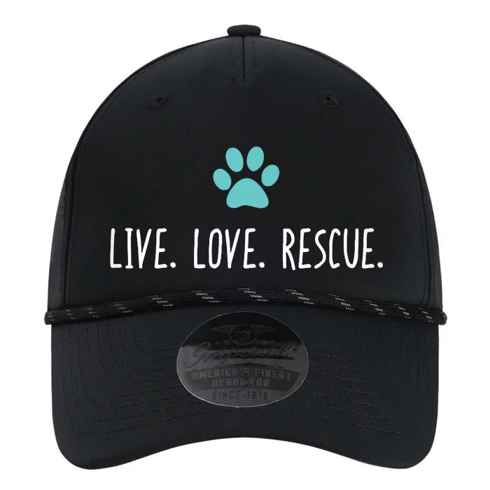 Live Love Rescue Cute Veterinarian Vet Gift Performance The Dyno Cap