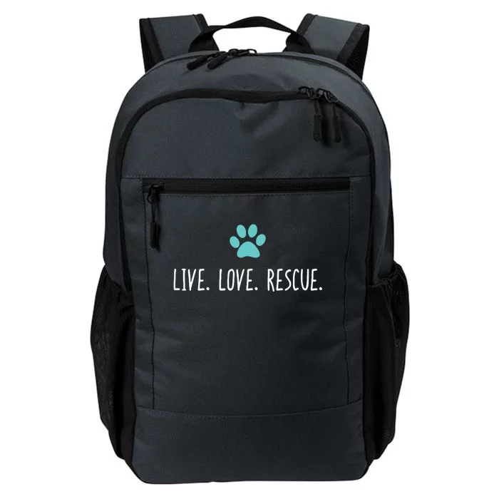 Live Love Rescue Cute Veterinarian Vet Gift Daily Commute Backpack