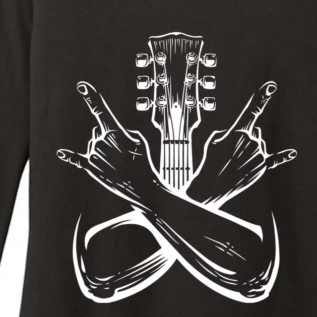 Long Live Rock And Roll Music Lovers Gift For Any Guitar Player Womens CVC Long Sleeve Shirt