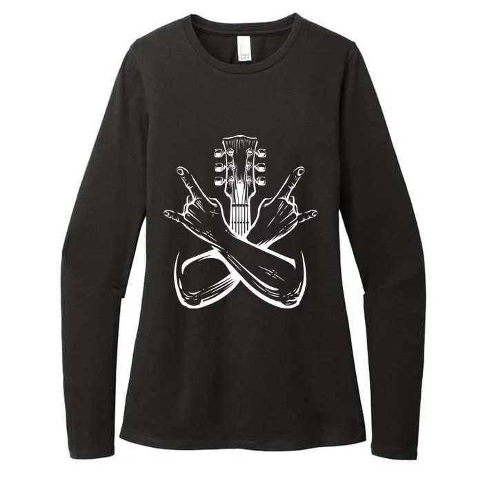 Long Live Rock And Roll Music Lovers Gift For Any Guitar Player Womens CVC Long Sleeve Shirt