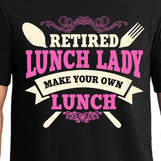 Lunch Lady Retired Cafeteria School Food Service Retiree Pajama Set