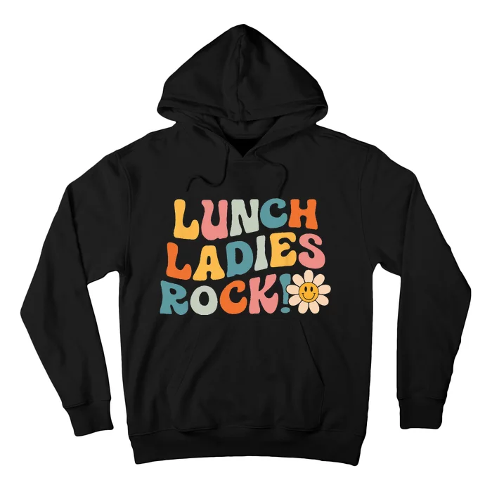 Lunch Ladies Rock! Retro Lunch Ladies Squad Cafeteria Crew Hoodie