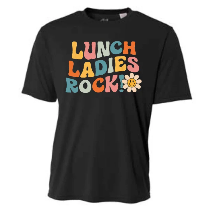 Lunch Ladies Rock! Retro Lunch Ladies Squad Cafeteria Crew Cooling Performance Crew T-Shirt