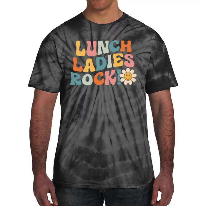 Lunch Ladies Rock! Retro Lunch Ladies Squad Tie-Dye T-Shirt