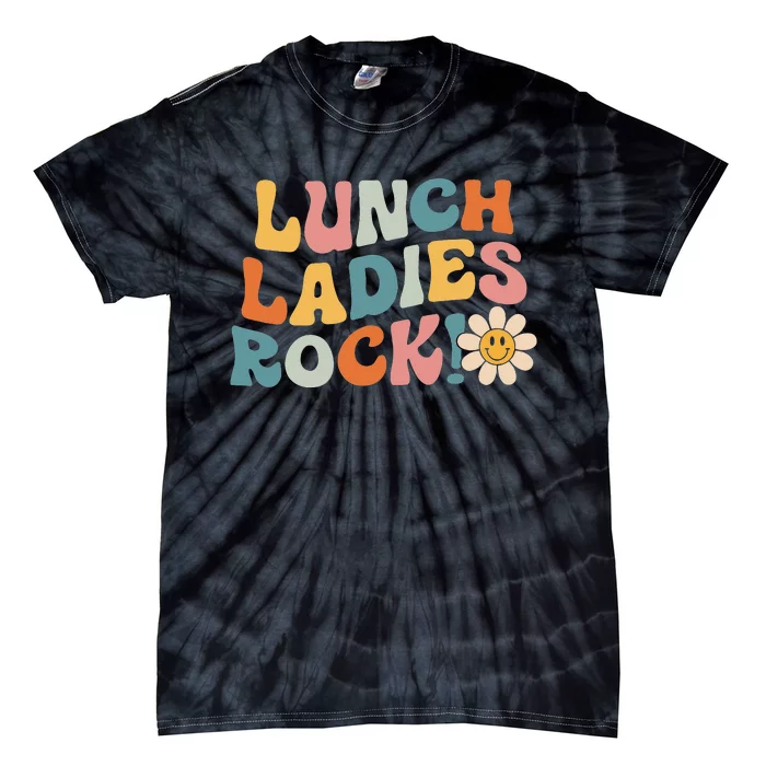 Lunch Ladies Rock! Retro Lunch Ladies Squad Tie-Dye T-Shirt