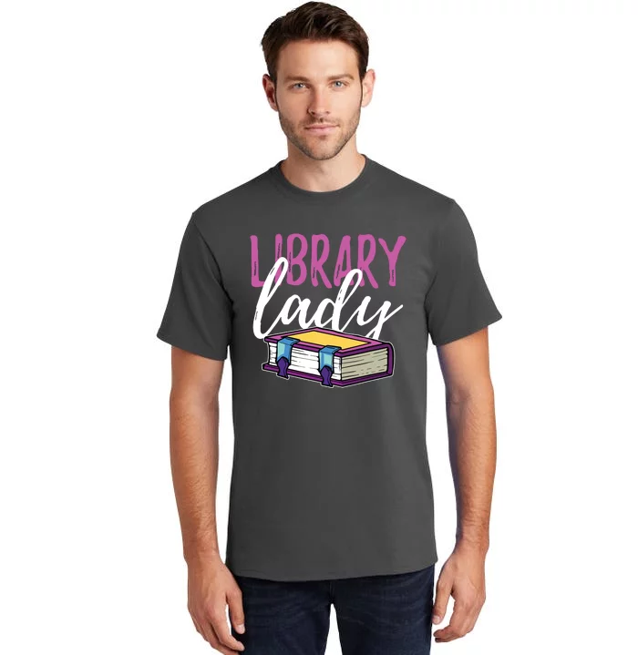 Librarian Library Reading Bookworm Books Tall T-Shirt