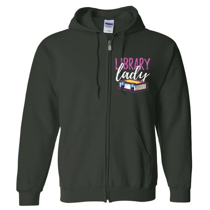 Librarian Library Reading Bookworm Books Full Zip Hoodie