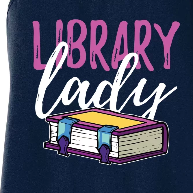 Librarian Library Reading Bookworm Books Women's Racerback Tank