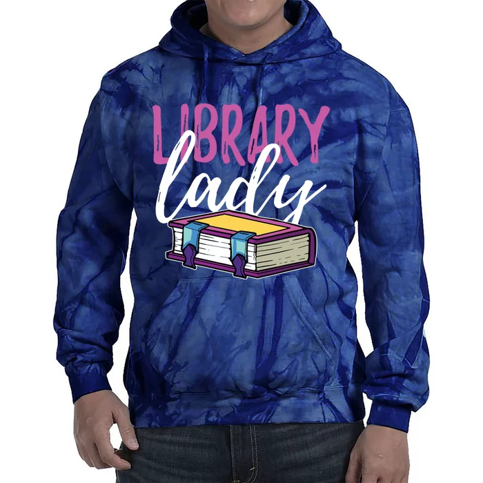 Librarian Library Reading Bookworm Books Tie Dye Hoodie